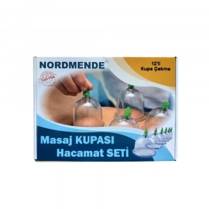 USLUCAN ALIŞVERİŞ Nais 12'Li hacamat masaj kupa seti