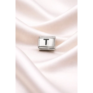 USLUCAN ALIŞVERİŞ Nomination Uyumlu T Harfli Charm | Paslanmaz Çelik Harf Charm | Kişiye Özel Bileklik Aksesuarı