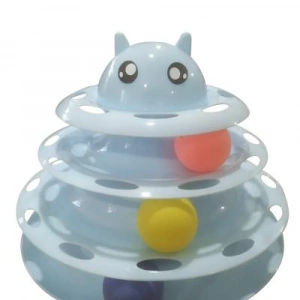 USLUCAN ALIŞVERİŞ Nunbell 3 Katlı Kedi Oyuncağı Kedi Başlıklı