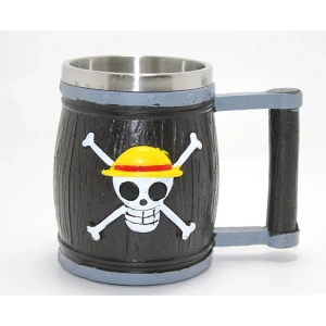 USLUCAN ALIŞVERİŞ One Piece Temalı 3D Kabartmalı Çelik Kupa Bardak