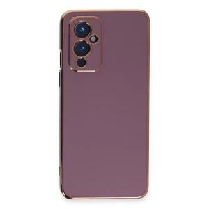 USLUCAN ALIŞVERİŞ One Plus 9 Kılıf Volet Silikon - Mor
