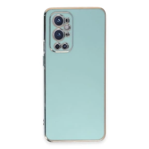 USLUCAN ALIŞVERİŞ One Plus 9 Pro Kılıf Volet Silikon - Açık Yeşil