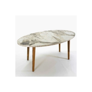 USLUCAN ALIŞVERİŞ Orta Sehpa Ahşap Torna Elips Efes