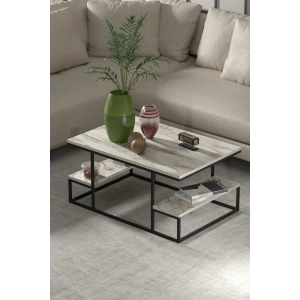 USLUCAN ALIŞVERİŞ Orta Sehpa Delux Raflı Efes