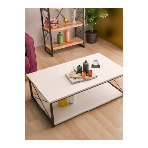 USLUCAN ALIŞVERİŞ ORTA SEHPA DOUBLE BEYAZ