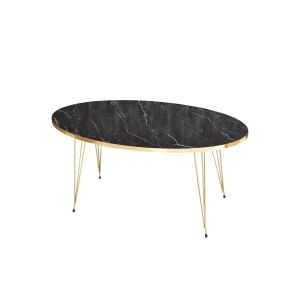 USLUCAN ALIŞVERİŞ Orta Sehpa Elips Gold Bendir Tel