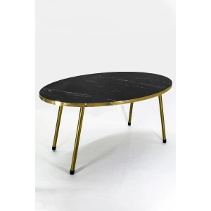 USLUCAN ALIŞVERİŞ Orta Sehpa Elips GOLD Metal Ayak Bendir GOLD