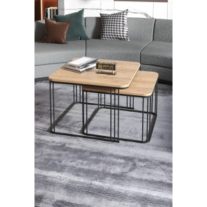 USLUCAN ALIŞVERİŞ Orta Sehpa İkili Alize Atlantik Çam