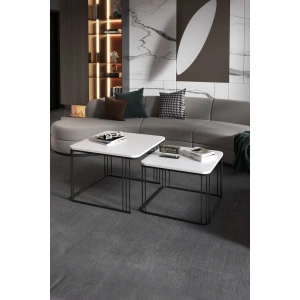 USLUCAN ALIŞVERİŞ Orta Sehpa İkili Alize Beyaz