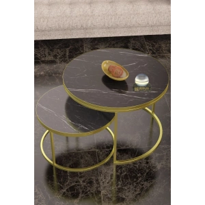 USLUCAN ALIŞVERİŞ Orta Sehpa Ikili Lüx Specıal Gold Bendir