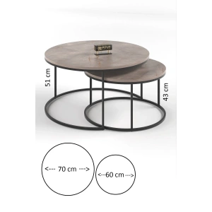 USLUCAN ALIŞVERİŞ Orta Sehpa Ikili Lüx Specıal Gordion