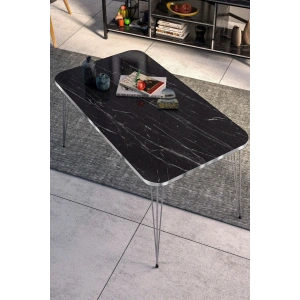 USLUCAN ALIŞVERİŞ Orta Sehpa Kare Gümüş Bendir Tel