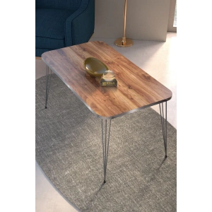 USLUCAN ALIŞVERİŞ Orta Sehpa Kare Gümüş Ceviz Tel