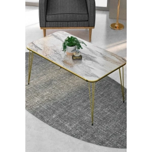 USLUCAN ALIŞVERİŞ Orta Sehpa Kr Çift Efes Tel Altın