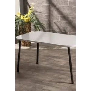 USLUCAN ALIŞVERİŞ Orta Sehpa Metal Ayak Beyaz KR