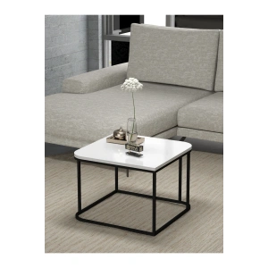 USLUCAN ALIŞVERİŞ Orta Sehpa Tekli Damla Beyaz