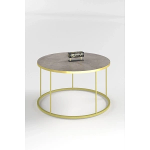 USLUCAN ALIŞVERİŞ ORTA SEHPA TERRA LÜX GOLD GORDİON