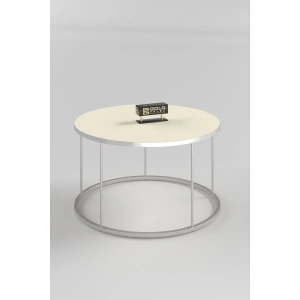 USLUCAN ALIŞVERİŞ Orta Sehpa Terra Lüx Gümüş Krem