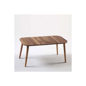 USLUCAN ALIŞVERİŞ Orta Sehpa Torna Ayak Kare Ceviz