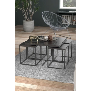 USLUCAN ALIŞVERİŞ Orta Sehpa Ve Zigon Sehpa 5li Lüx Set Bendir