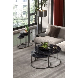 USLUCAN ALIŞVERİŞ ORTA SEHPA VE ZİGON SEHPA SET İKİLİ LÜX C ZİGON BENDİR