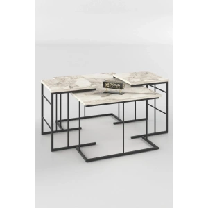 USLUCAN ALIŞVERİŞ ORTA SEHPA VE ZİGON SEHPA SOLO SET EFES