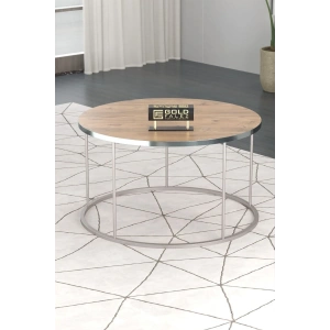 USLUCAN ALIŞVERİŞ ORTA SEHPA VE ZİGON SEHPA TERRA SET GÜMÜŞ CEVİZ