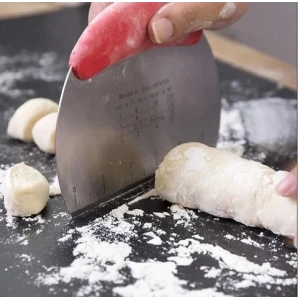 USLUCAN ALIŞVERİŞ Paslanmaz Çelik Hamur Kesme ve Şekillendirme Spatulası