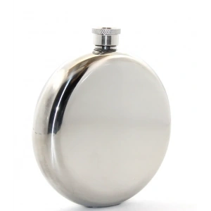 USLUCAN ALIŞVERİŞ Paslanmaz Çelik Yuvarlak 8 Oz Tekli Matara Çelik Renk