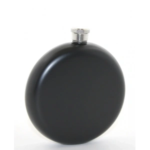 USLUCAN ALIŞVERİŞ Paslanmaz Çelik Yuvarlak 8 Oz Tekli Matara Siyah Renk