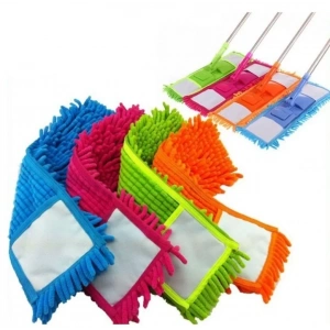 USLUCAN ALIŞVERİŞ Paspas Yedeği Mikrofiber Makarna Mop Paspas Yedeği 60 Cm
