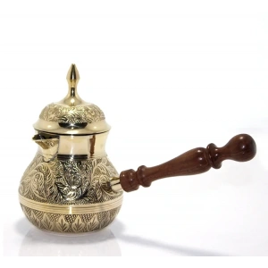 USLUCAN ALIŞVERİŞ Pirinç Cezve 6.5 inç