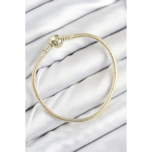 USLUCAN ALIŞVERİŞ Pirinç Charm Topcuk Model Gold Renk Kadın Bileklik