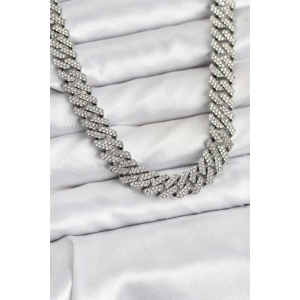 USLUCAN ALIŞVERİŞ Pirinç Cuba Chain Gurmet Model Kolye