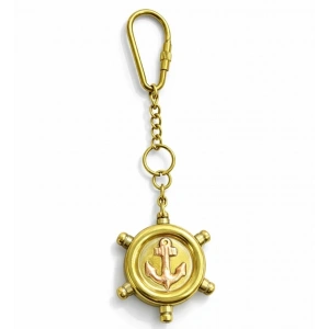 USLUCAN ALIŞVERİŞ Pirinç Dümen Anahtarlık - Model 1