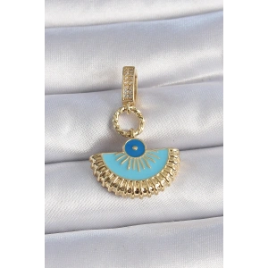 USLUCAN ALIŞVERİŞ Pirinç Gold Renk Nazar Boncuklu Ajda Charm