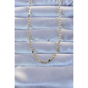 USLUCAN ALIŞVERİŞ Pirinç Gold Renk Parçalı Ezme Kolye