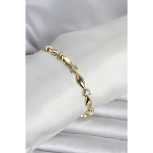 USLUCAN ALIŞVERİŞ Pirinç Gold Renk Sütun Model Kadın Bileklik