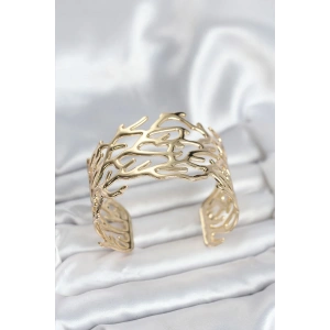 USLUCAN ALIŞVERİŞ Pirinç Gold Renk Vintage Model Kadın Bileklik