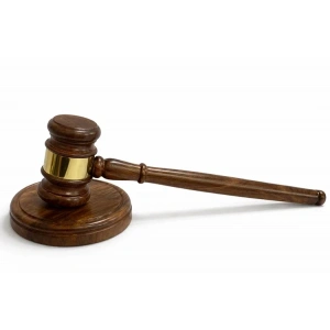 USLUCAN ALIŞVERİŞ Pirinç İşlemeli Ahşap Hakim Tokmağı