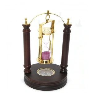 USLUCAN ALIŞVERİŞ Pirinç Kum Saati Ve Pusula