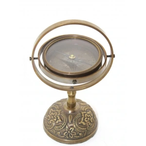 USLUCAN ALIŞVERİŞ Pirinç Masa Üstü Pusula Model 3