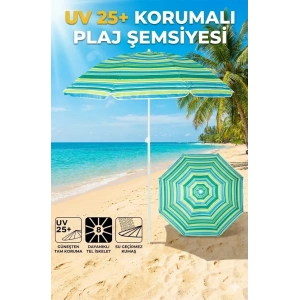 USLUCAN ALIŞVERİŞ Plaj Şemsiyesi Sabit 180 cm