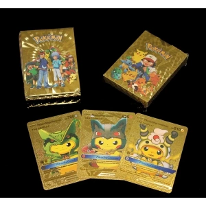 USLUCAN ALIŞVERİŞ Pokemon Oyun Kartı Altın Deste Model 1