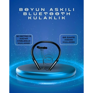 USLUCAN ALIŞVERİŞ Polygold PG-100 Type-C Şarjlı Bluetooth Kulaklık – Boyun Askılı, Uzun Pil Ömürlü, Mikrofonlu