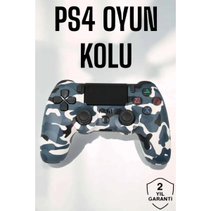 USLUCAN ALIŞVERİŞ PS4 Oyun Kolu Kamuflaj Desenli Joystick