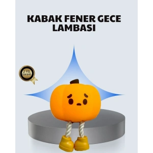 USLUCAN ALIŞVERİŞ Pumpkin LED Gece Lambası Üç Kademeli Işık Ayarlı