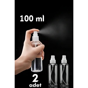 USLUCAN ALIŞVERİŞ Püskürtücü Boş Sprey Şişe 100 Ml 2 ADET