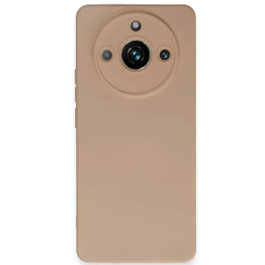 USLUCAN ALIŞVERİŞ Realme 11 Pro Kılıf Nano içi Kadife Silikon - Pudra