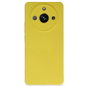USLUCAN ALIŞVERİŞ Realme 11 Pro Kılıf Nano içi Kadife Silikon - Sarı